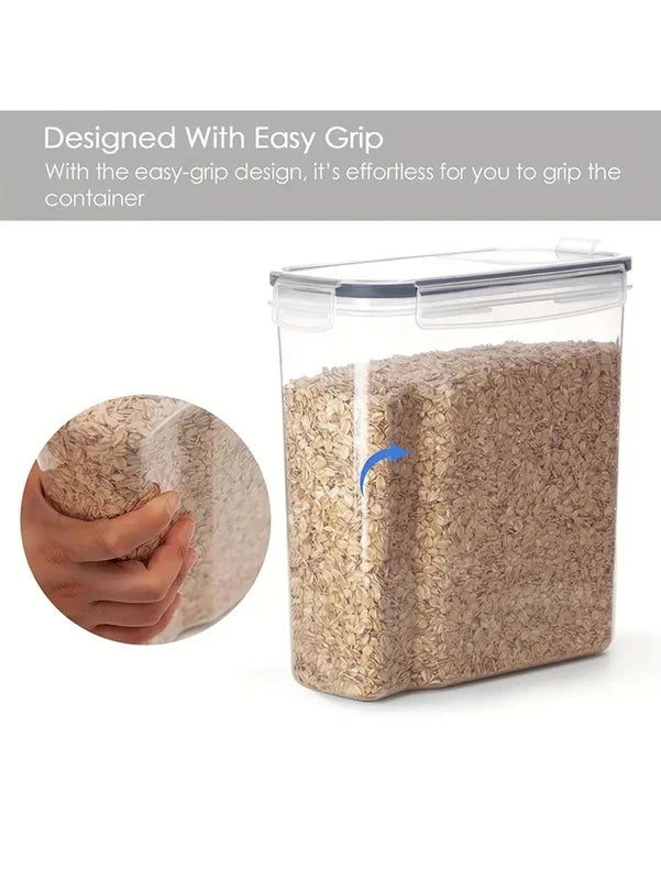Large Airtight Food Storage Containers Set - 4 Pieces for Kitchen Pantry Organization