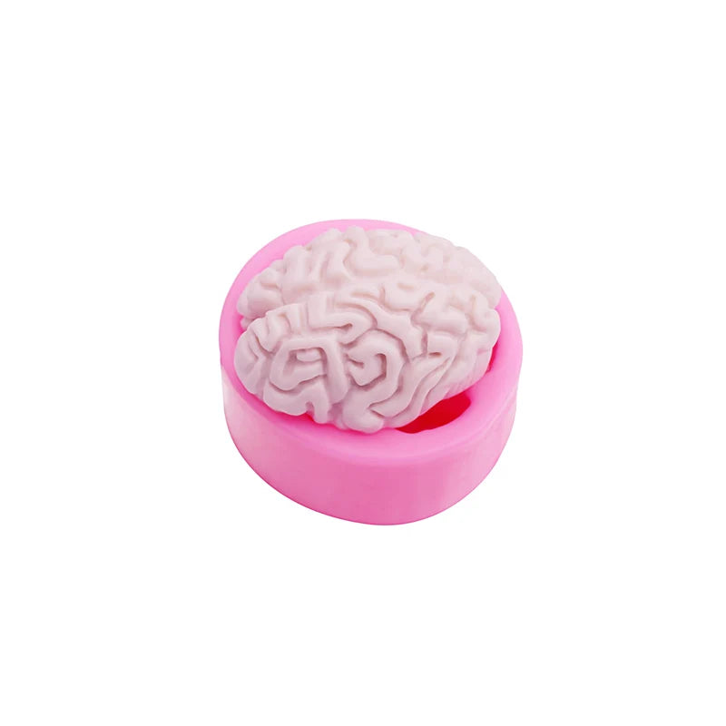 Halloween 3D Brain Cake Mold Silicone Mold for Cake Decoration and Fondant