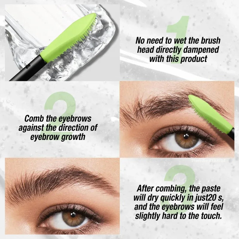Clear 3D Eyebrow Gel Waterproof Fixing & Styling Brow Makeup 16H