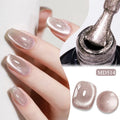 7ml Magnetic Gel Nail Polish with Holographic Glitter for Nail Art - Pink Nude
