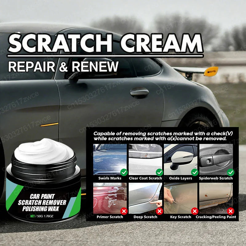 Car Scratch Wax Nano Gloss Polishing Kit - Swirl Remover & Paint Repair Paste