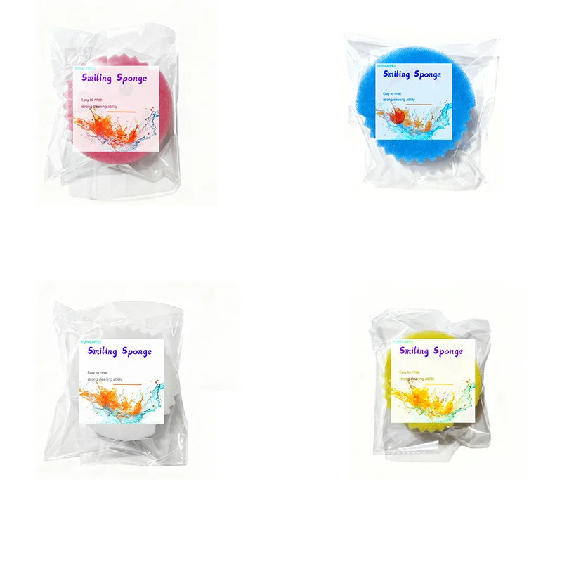 Kitchen Cleaning Sponge Cloth Set - Strong Scouring Pad Odor Resistant All Colors