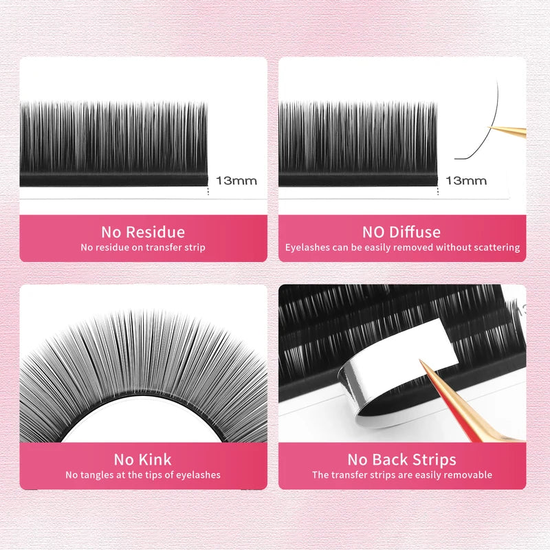 Premade Volume Eyelash Extensions 2D 3D Short Stem False Lashes for Eyelash Extension Supplies