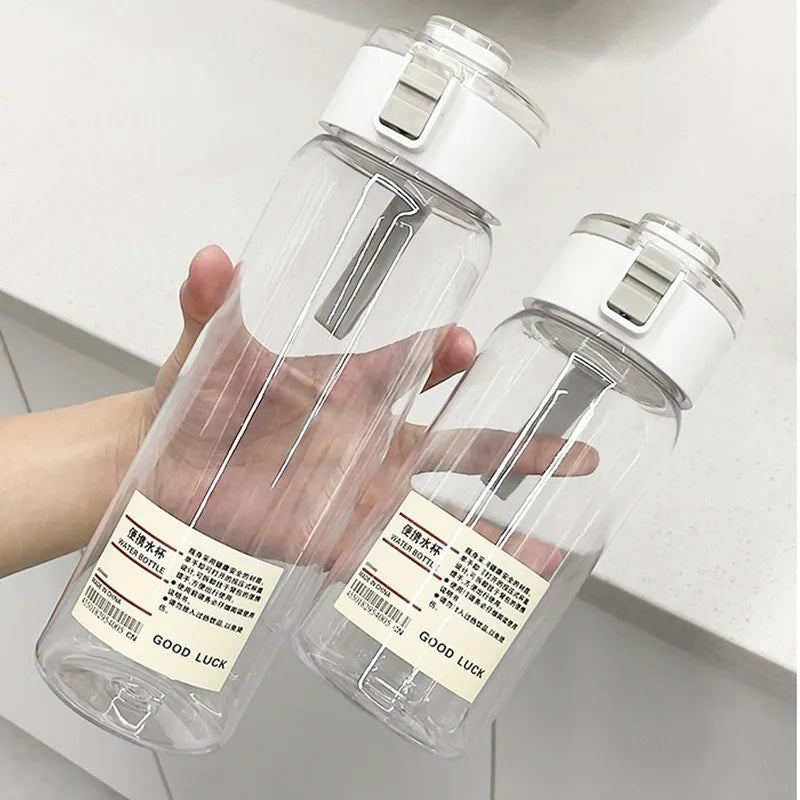 Children's Reusable Leak-Proof Water Bottle - 350/550/800ml Durable Transparent Drink Bottle for School