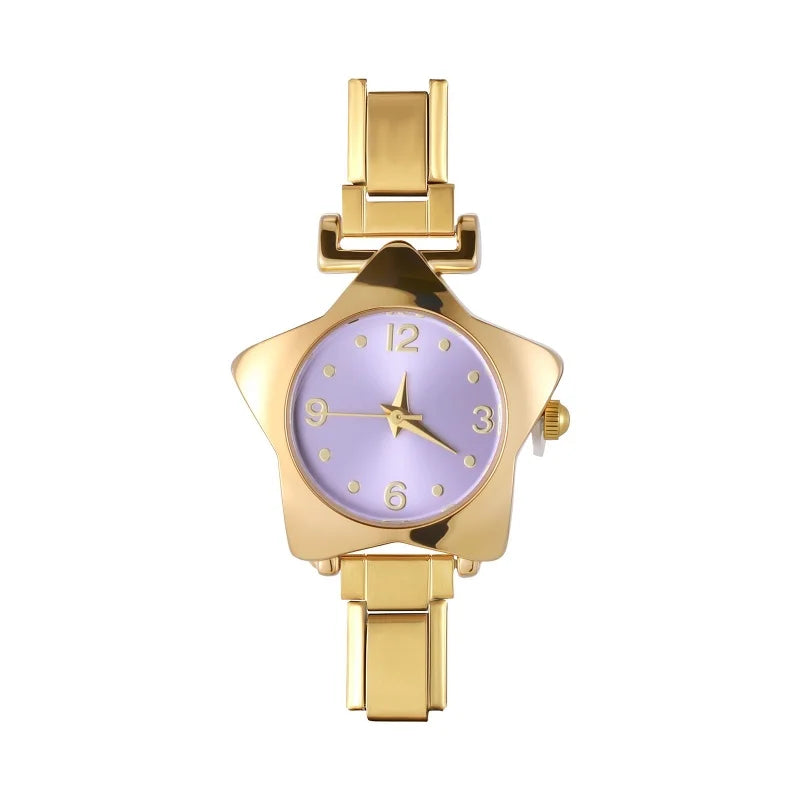 DIY Watch Charm Bracelet - Stainless Steel Star Watch Band for Women Party Gift