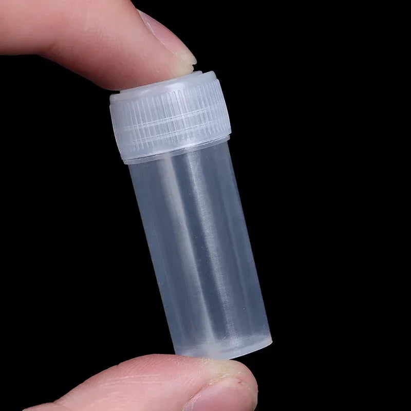 5ml Plastic Sample Jar Set - Small Clear Vials for Pills Liquids Powder