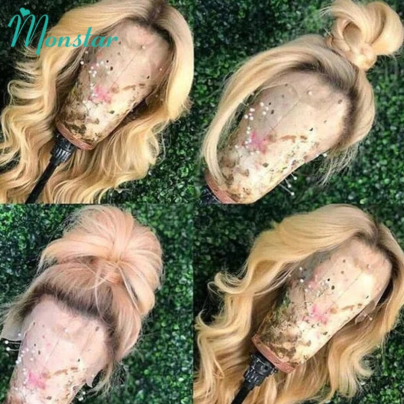 Full Lace Human Hair Wigs for Women - Brazilian Straight & Ombre Blonde Options