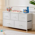 Living Room Display Cabinet with Fabric Drawers & Steel Frame - Multi-Size Storage
