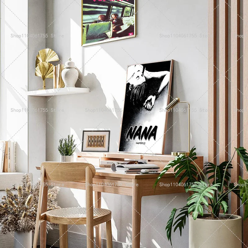 Anime Poster Wall Decor Self-Adhesive Waterproof Paper Sticker for Home & Bar