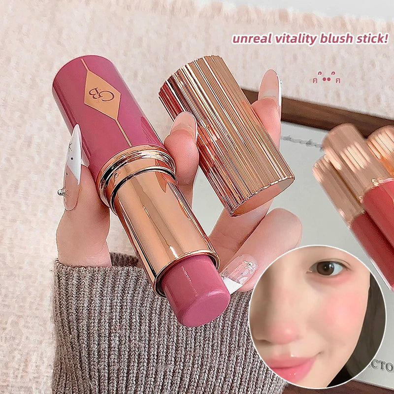 Multi-Use Lip & Cheek Tint Stick - Hydrating Glow, Natural Low Saturation Shades