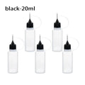 Refillable Needle Tip Glue Bottles 5pcs Set for Craft & Scrapbooking - Multiple Sizes