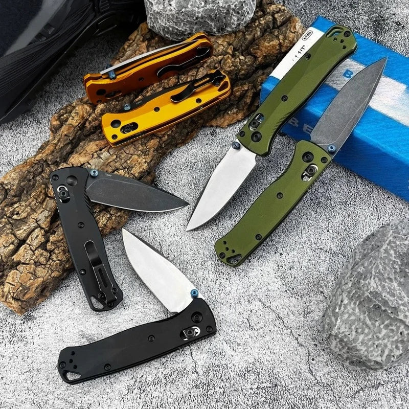 Mini Folding Knife with D2 Blade and Aluminum Handle - Multi-Color Outdoor Camping and Home Use
