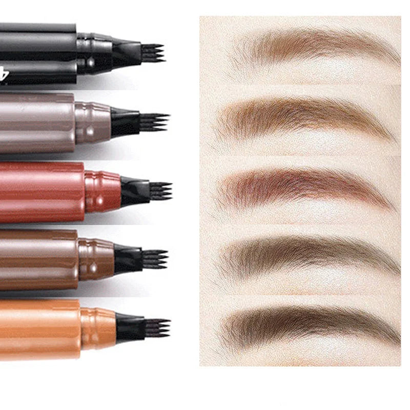 Long Lasting Waterproof Eyebrow Pencil - Smudge Proof, High Pigment Liquid Brow Makeup Pen