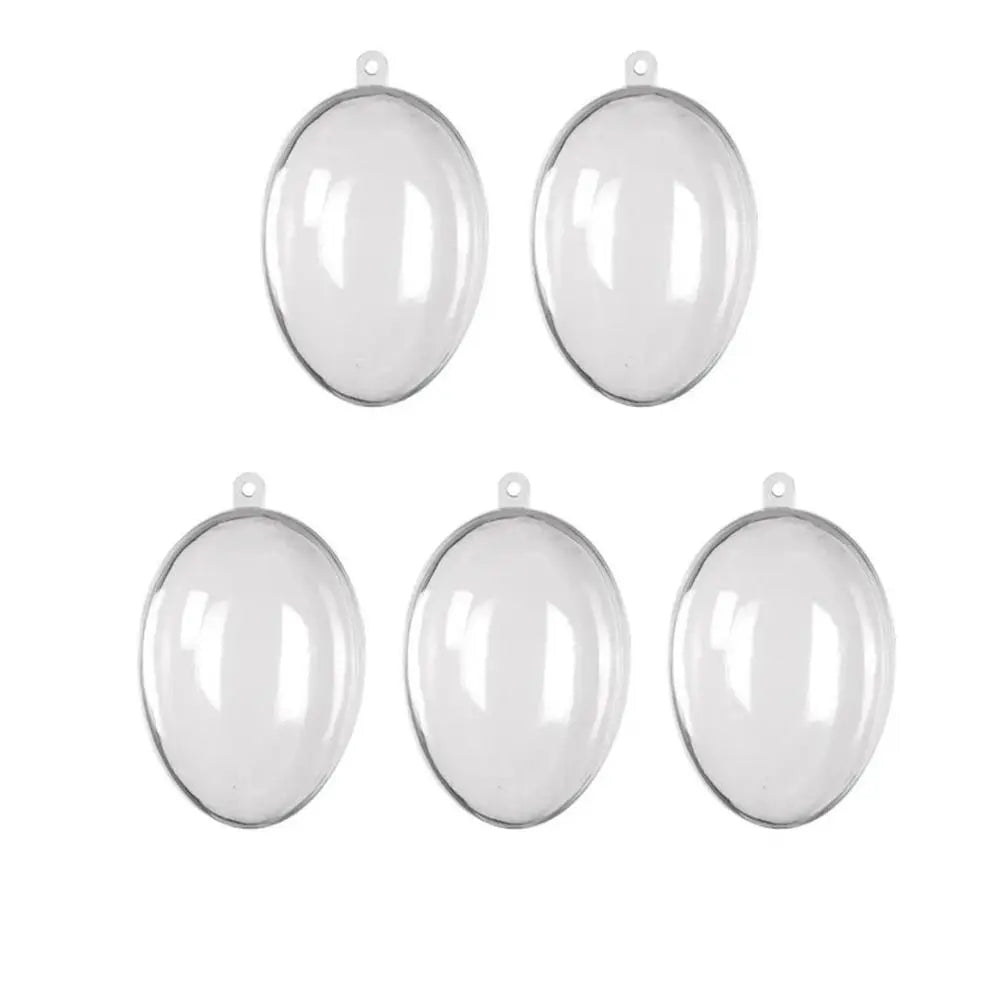 5PCS Easter Egg Party Supplies Plastic Hollow Hanging Favors Candy Box Home Decor
