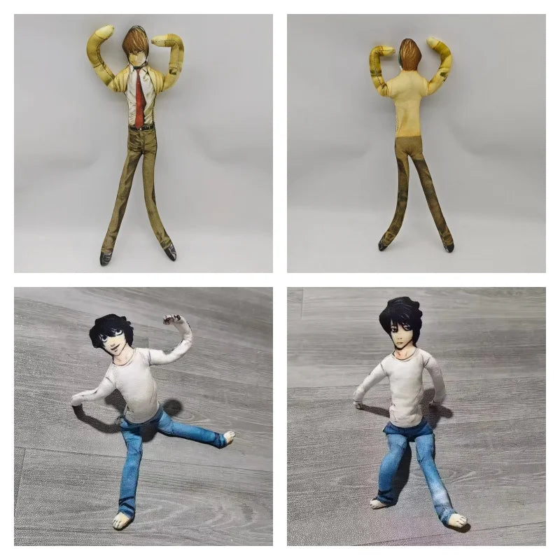 Anime Death Note L Cosplay Plush Doll - Flexible 28cm Stuffed Toy for Decoration & Gifts
