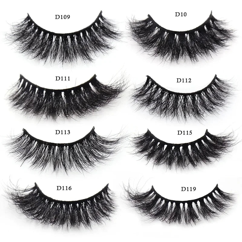 3D Mink False Eyelashes - Cruelty-Free, Reusable, Dramatic & Natural Styles
