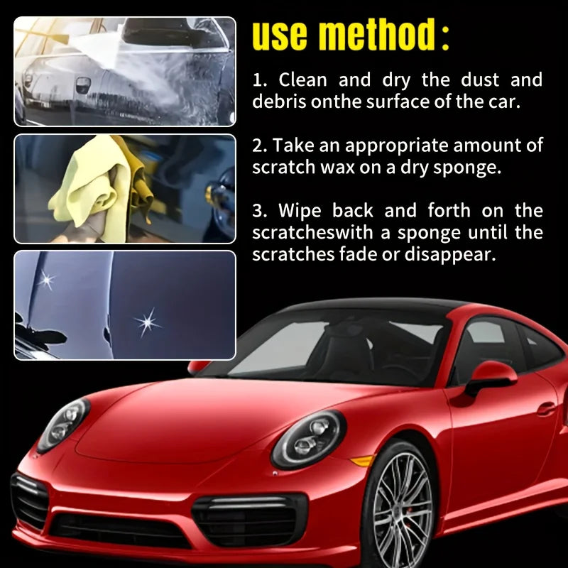 Car Scratch Removal Wax Kit for Minor Paint Repair - Easy Polish for All Vehicles
