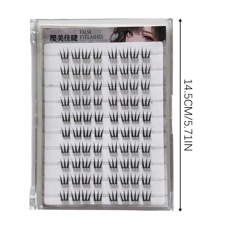 False Eyelash Clusters Natural Lightweight Makeup Eyelash Extensions