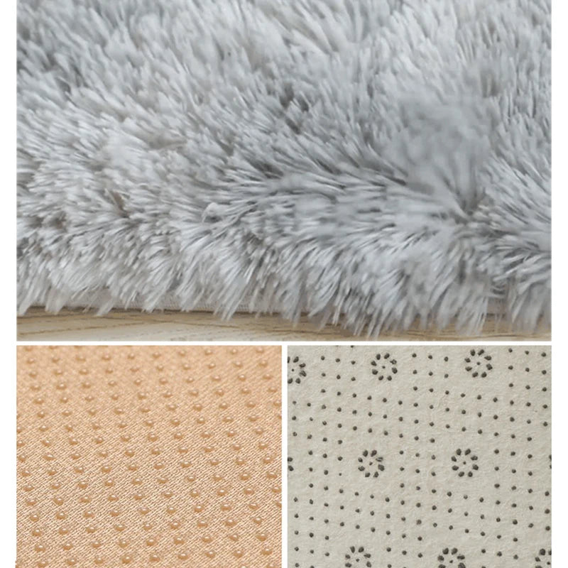 Indoor Plush Carpet for Living Room & Bedroom - Modern Minimalist Design, 800x1600mm