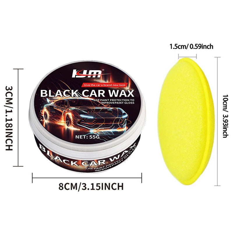 High Gloss Black Car Wax - Long-Term Paint Protection & Auto Polishing