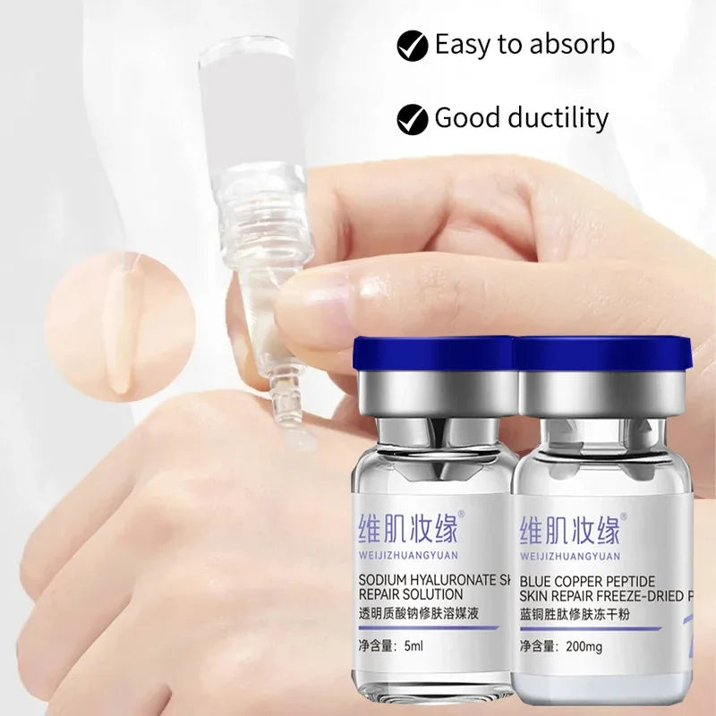 Hydrating Copper Peptide Skin Care Set for Wrinkle Repair & Sensitive Skin