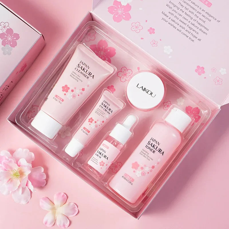 Moisturizing Skin Care Set with Pore & Fine Line Reduction - 5-Piece Korean Gift