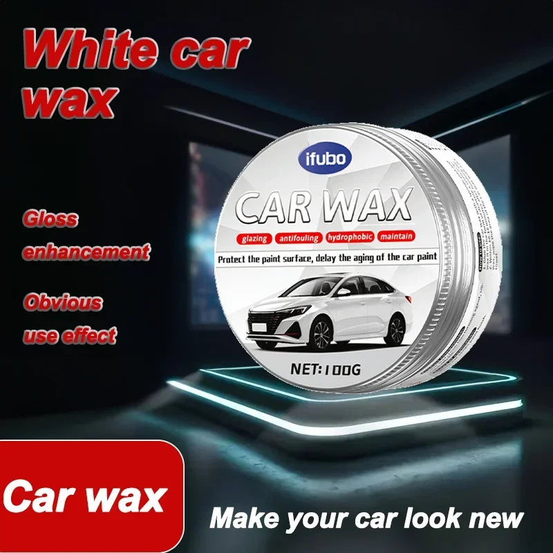 Premium White Car Wax - Scratch Repair & Polishing Paste for All White Vehicles