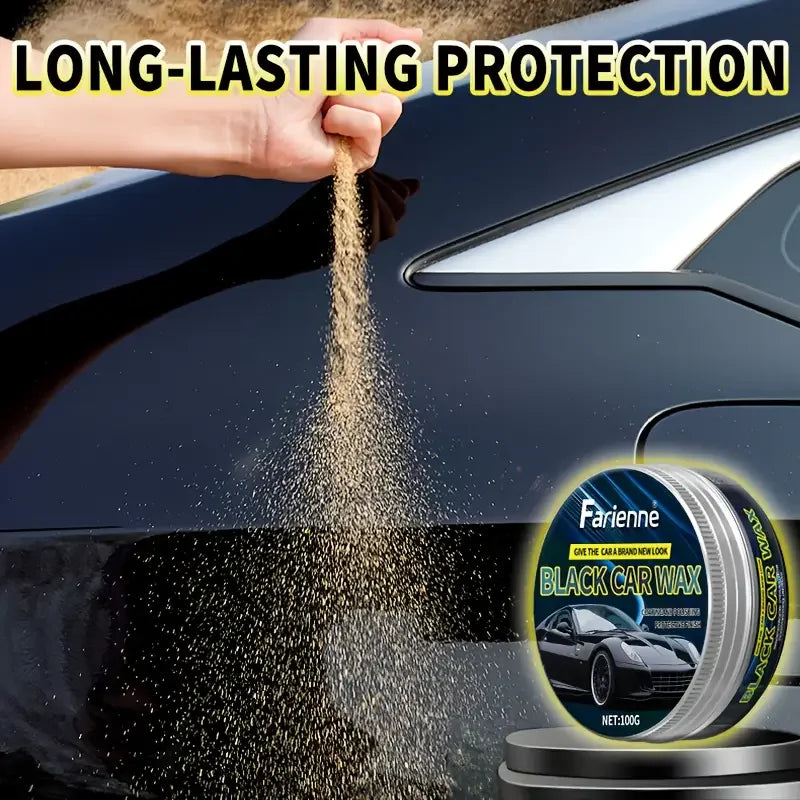 Car Polish Wax 100g - Deep Shine, Scratch Removal & Long-Lasting Protection for Black Cars