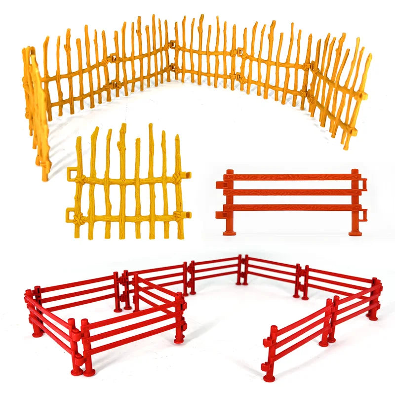 10-Piece Farm Ranch Fence Model Set for Sand Table DIY Children's Decor