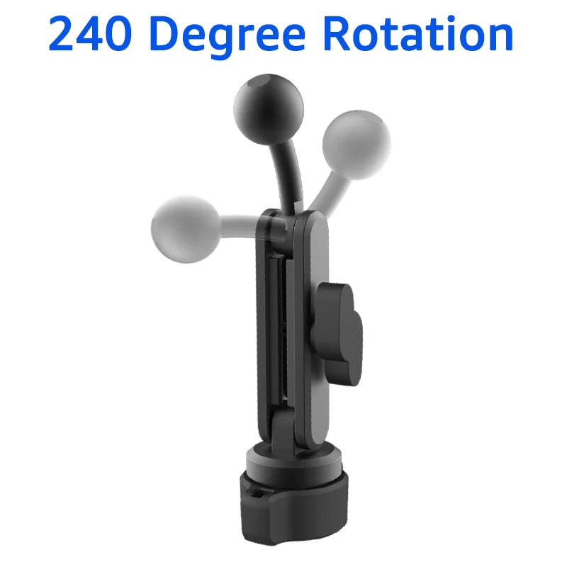 17mm Ball Head Extension Rod for Car Phone GPS Mount 360° Rotatable Stand