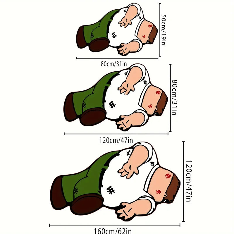 Cartoon Character Plush Carpet for Kids' Bedroom & Living Room Non-Slip Mat