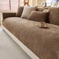Minimalist Twill Chenille Sofa Cover Slipcover for All Seasons Living Room Furniture