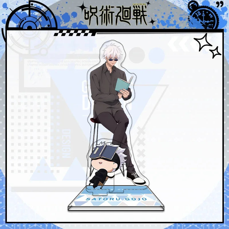 Anime Jujutsu Kaisen Acrylic Stand Gojo Satoru Figures Miniatures Manga Figurines Model Toys GK Ornaments Decoration