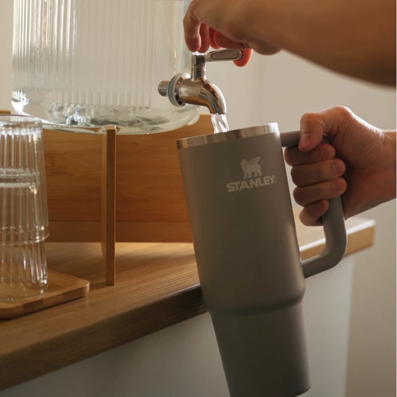 887ml Insulated Stainless Steel Water Bottle with Straw - Vacuum Leakproof Mug