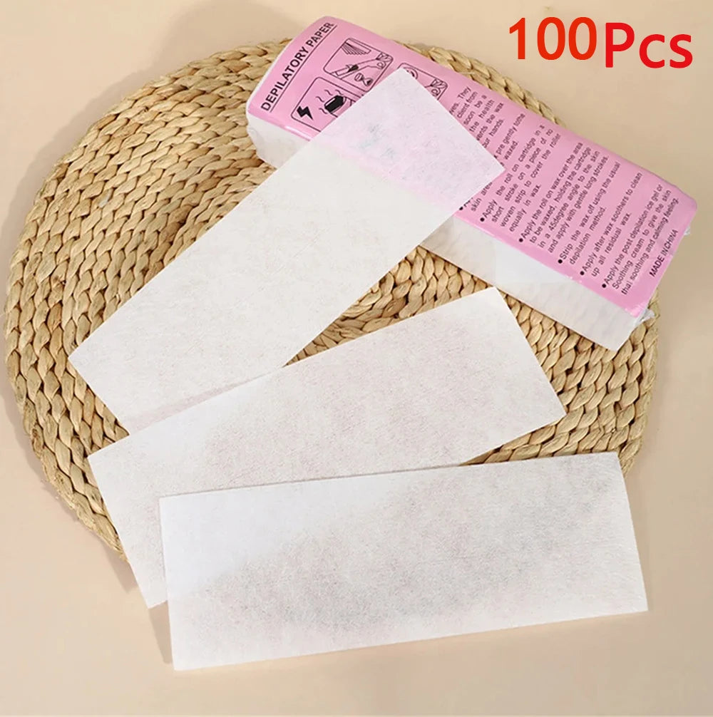 Professional Waxing Strips Non-Woven Fabric Hair Removal Papers 20/50/100pcs