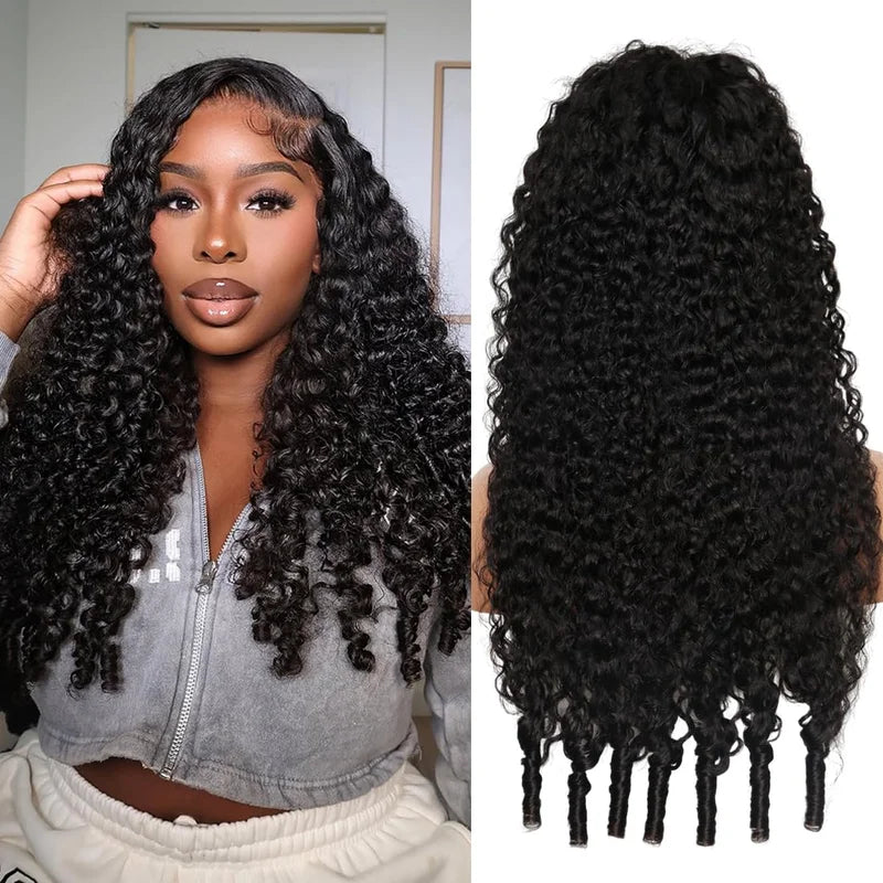 Lace Front Wig 13x6 Burmese Curly Human Hair 200% Density Pre Plucked