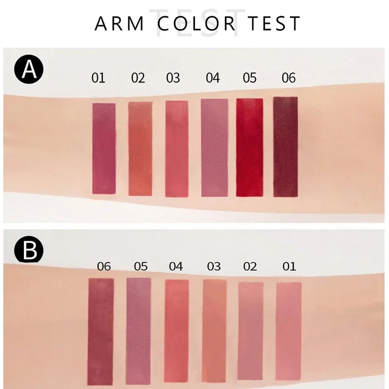 Long Lasting Waterproof Lipstick Set for Women - Matte Lip Color Makeup Kit