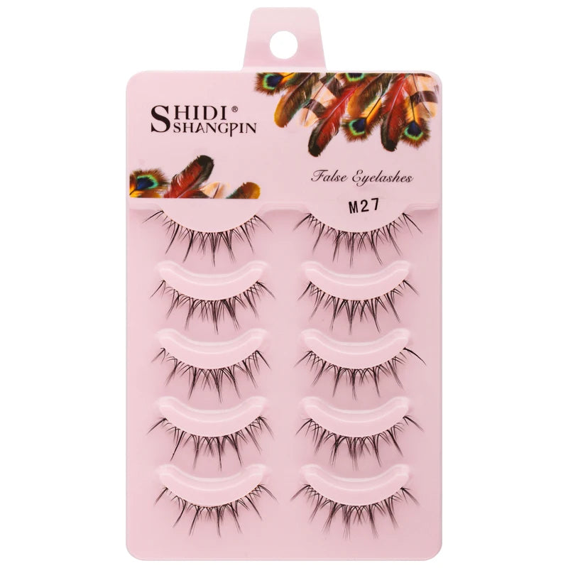 False Eyelash Set 3/5/7 Pairs Long Natural Mink Lashes for Daily Makeup
