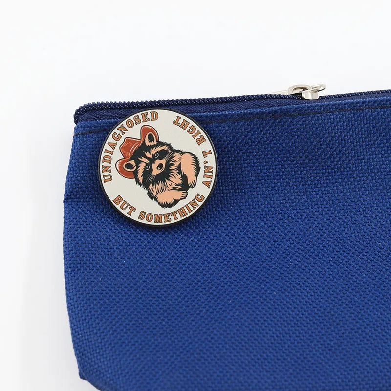 Funny Raccoon Enamel Lapel Pin Undiagnosed Brooch Cute Trash Panda Badge Jewelry