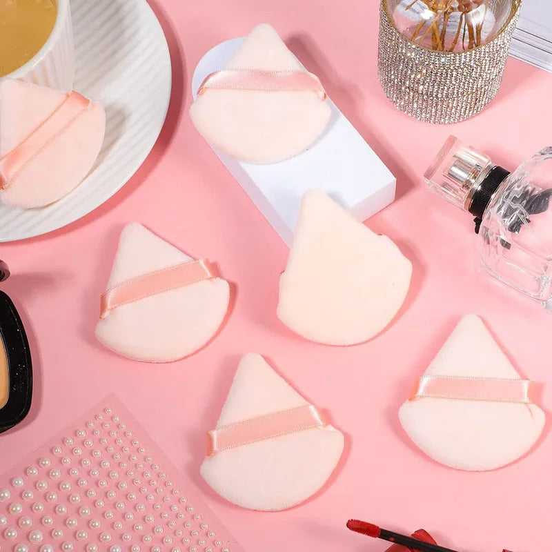 Makeup Powder Puff Set - Washable Velvet Face Blenders for Foundation & Concealer