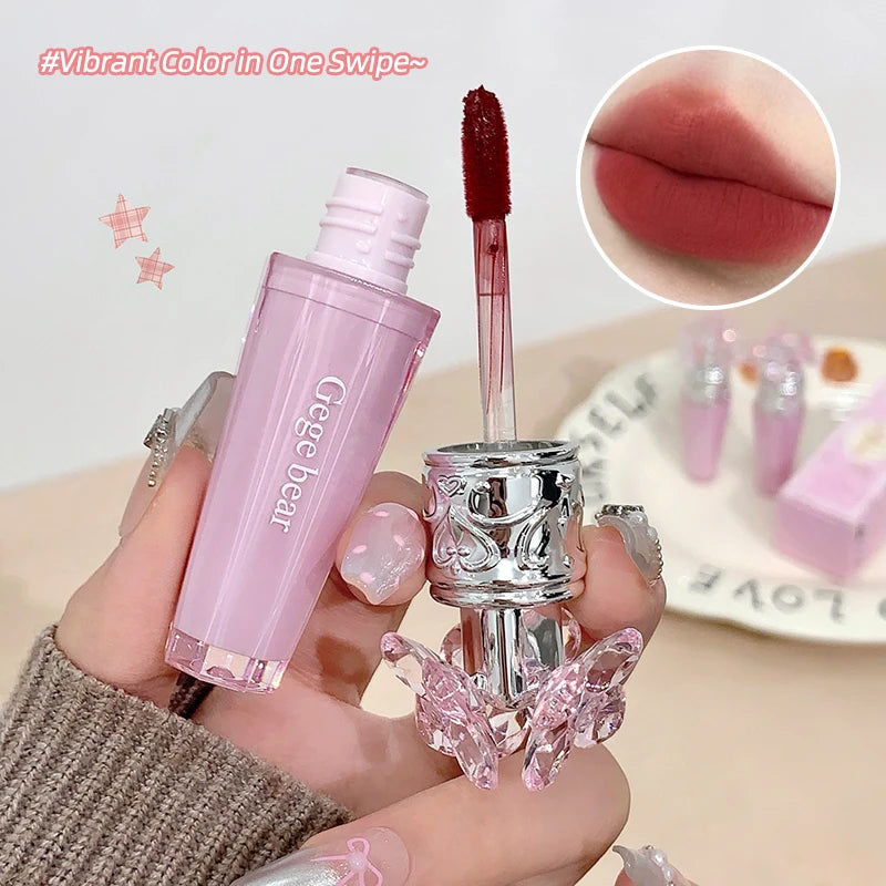 Matte Lip Glaze Long-Lasting Lipstick - Velvet, Non-Drying, Multiple Colors