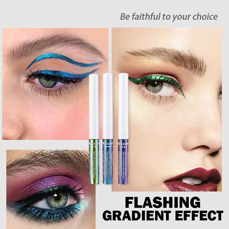 Waterproof Long Lasting Diamond Glitter Liquid Eyeliner Set - 6 Colors