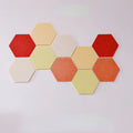 Creative Wallpaper Cloth 10PCS Set Wall Sticker Decorative Felt Cork Board for Living Room Bedroom School
