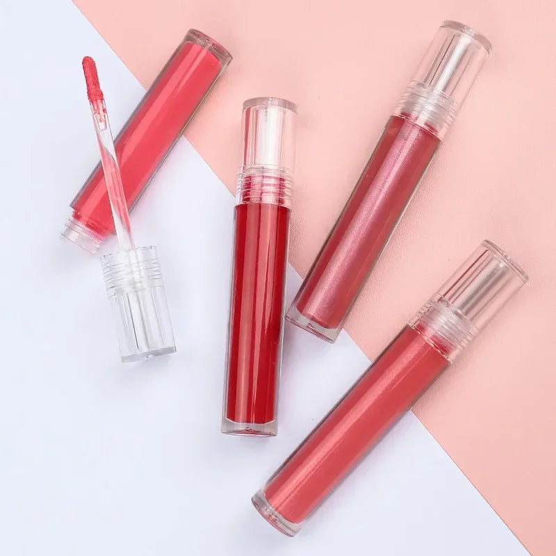 Vegan Transparent Shimmer Lip Gloss Liquid Lipstick with Custom Logo - 15g/25g/100g