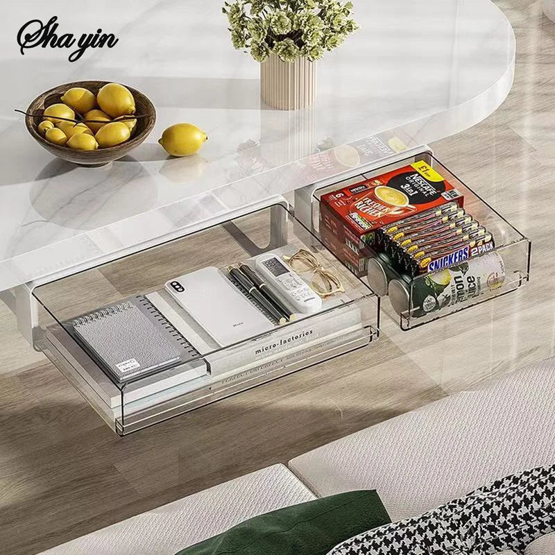 Hidden Drawer Storage Organizer Box for Desk Cabinet Office & Cosmetics