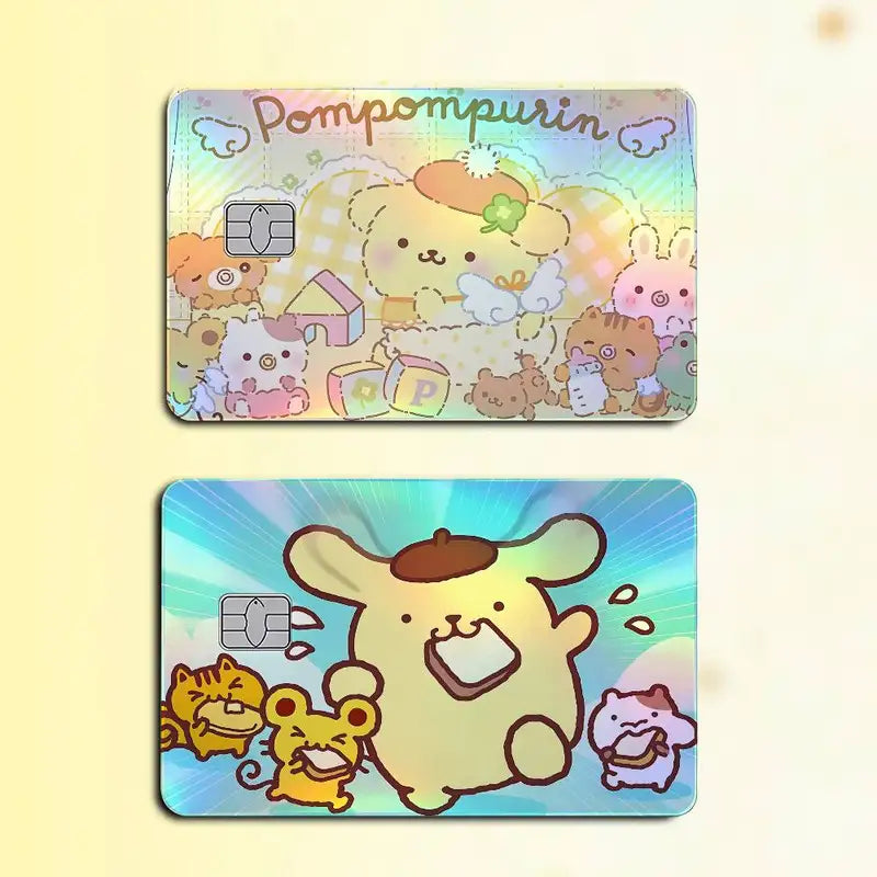 Holographic Laser Card Stickers Set Waterproof Scratch-Resistant for Credit & Debit Cards