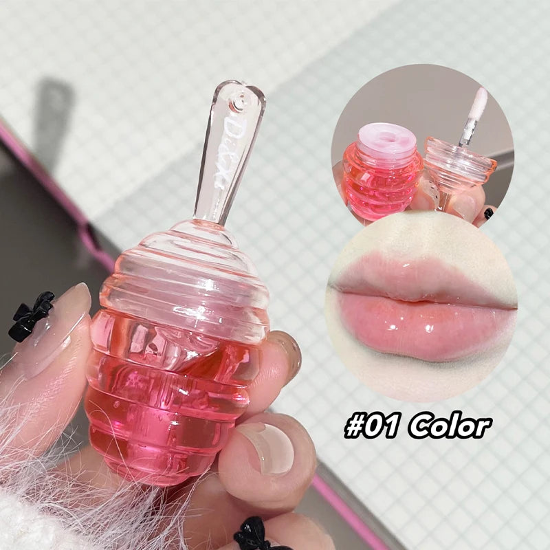 Moisturizing Lip Oil with Water Lip Balm for Fading Lip Patterns - Small Honeypot