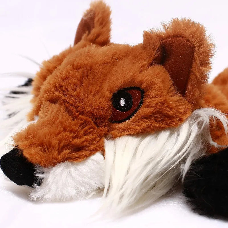 Durable Plush Dog Toy with Squeakers and Crinkle Sound - No Stuffing, Chewable Pet Toy