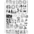 African Savannah Nail Art Stamping Plates Elephant Imageplate for Creative Nail Designs