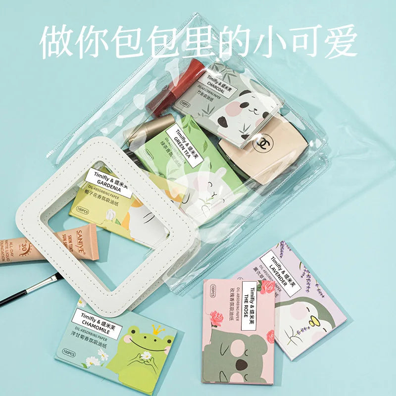 Oil Absorbing Blotting Paper Sheets for Face, Oil Control & Makeup Setting